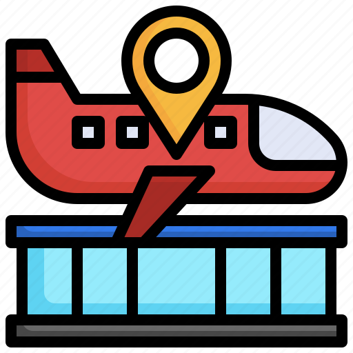 Airport, map, location, store, pin icon - Download on Iconfinder