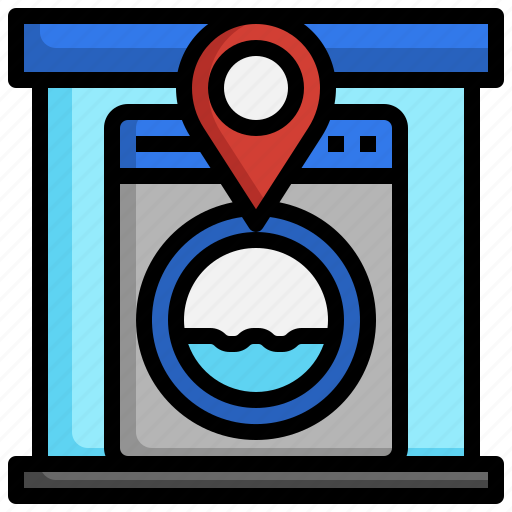 Laundry, shop, map, location, store, pin icon - Download on Iconfinder