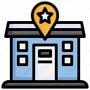 police, station, map, location, store, pin