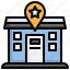 police, station, map, location, store, pin 