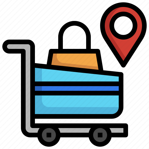 Shopping, map, location, store, pin icon - Download on Iconfinder