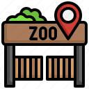 zoo, map, location, store, pin