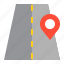 direction, location, map, navigation, pin, road 