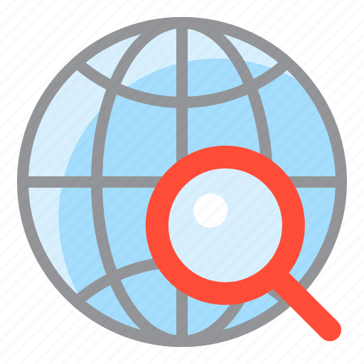 Direction, location, magnify glass, map, navigation, pin, search icon - Download on Iconfinder
