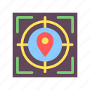 map, flat, pointer, direction, location, navigation, pin, marker, target