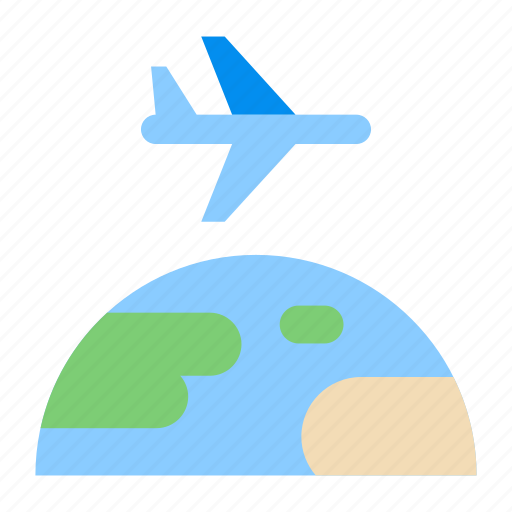 Map, flat, world, earth, global, fly, travel icon - Download on Iconfinder