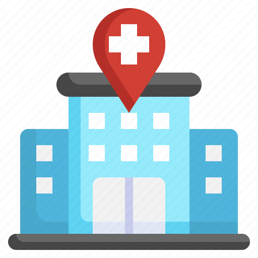 Hospital, map, location, store, pin icon - Download on Iconfinder