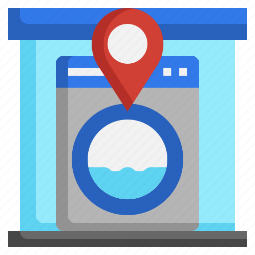 Laundry, shop, map, location, store, pin icon - Download on Iconfinder