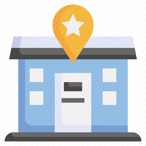 Police, station, map, location, store, pin icon - Download on Iconfinder
