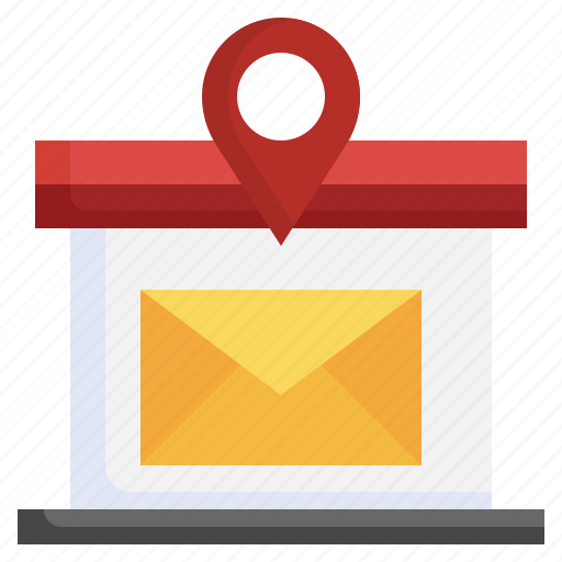 Post, office, map, location, store, pin icon - Download on Iconfinder