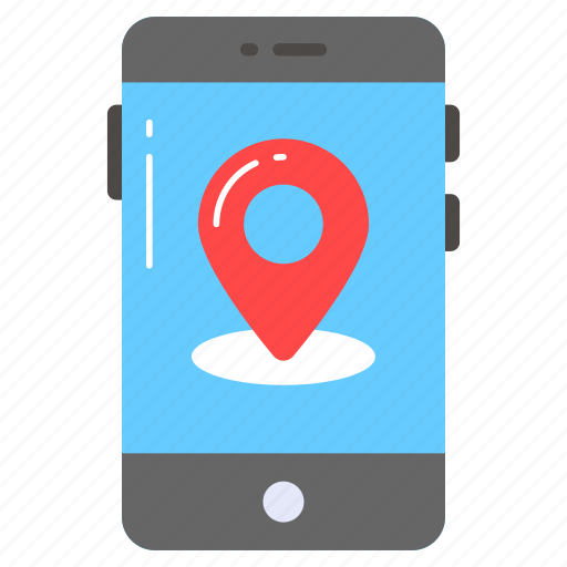 Mobile location, pin, pointer, navigation, mobile, gps, marker icon - Download on Iconfinder