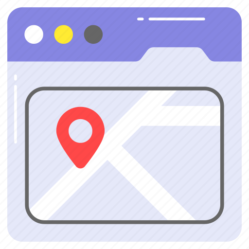 Geolocation, webpage, map, gps, navigation, location, pin icon - Download on Iconfinder