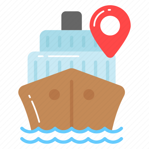 Ship, location, pointer, boat, transport, direction, sea icon - Download on Iconfinder