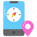 mobile, compass, navigation, gps, mobile gps, location, online