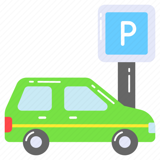 Car parking, sign, vehicle, directional, fingerpost, auto, parking icon - Download on Iconfinder