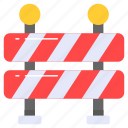 barrier, traffic, obstruction, impediment, guidepost, pole, signage