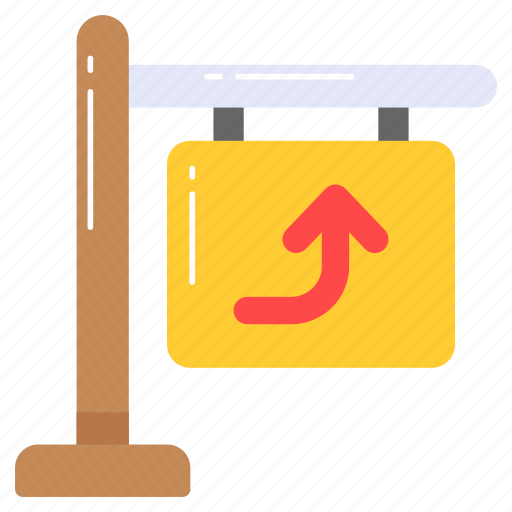 Direction, board, sign, arrows, signage, pole, indicator icon - Download on Iconfinder
