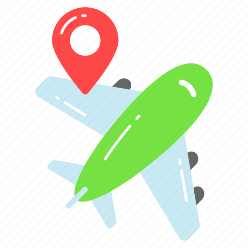 Flight, plane, aircraft, airplane, location, navigation, gps icon - Download on Iconfinder