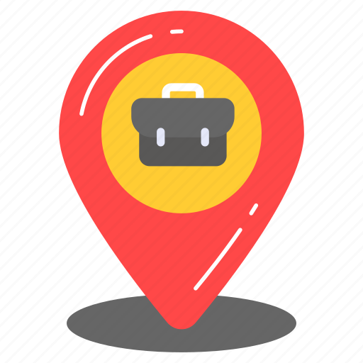 Business, location, pin, suitcase, global, map, gps icon - Download on Iconfinder