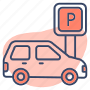 car parking, sign, vehicle, directional, fingerpost, auto, location