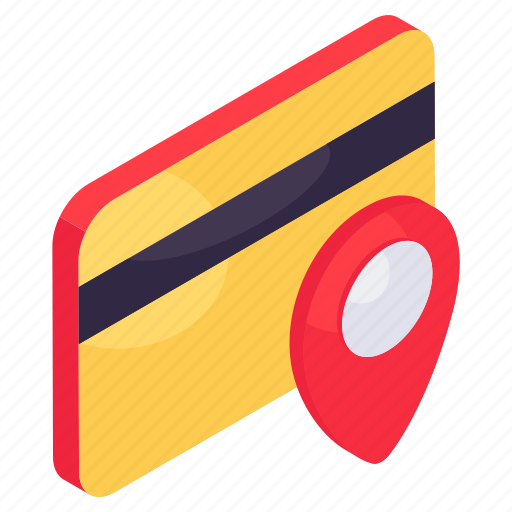 Card location, direction, gps, navigation, geolocation icon - Download on Iconfinder