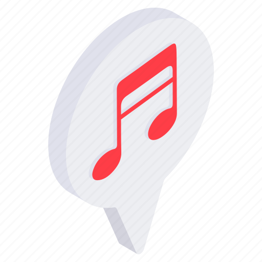 Music location, direction, gps, navigation, geolocation icon - Download on Iconfinder