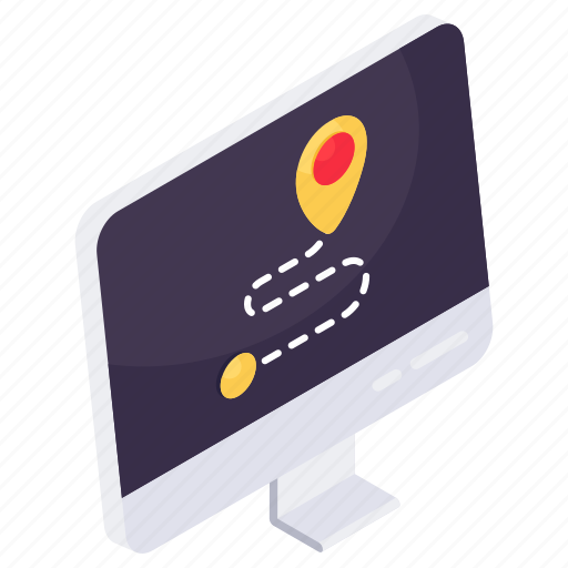 Online location, direction, gps, navigation, geolocation icon - Download on Iconfinder