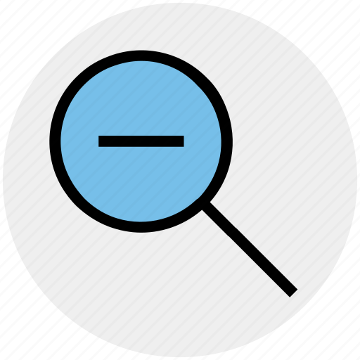 Glass, magnifying, minus, out, search, zoom, zoom out icon - Download on Iconfinder