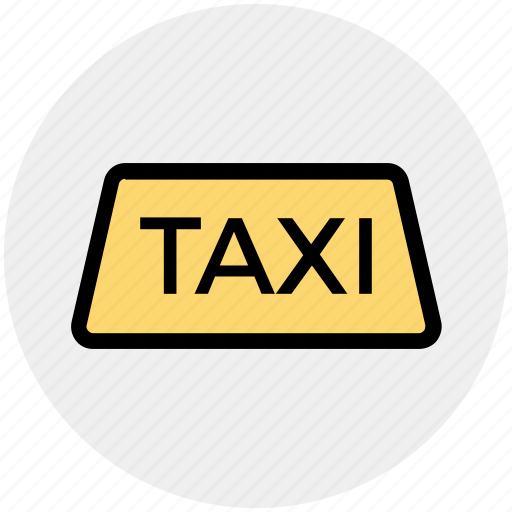 Car, delivery, taxi, taxi sign, transport, vehicle icon - Download on Iconfinder