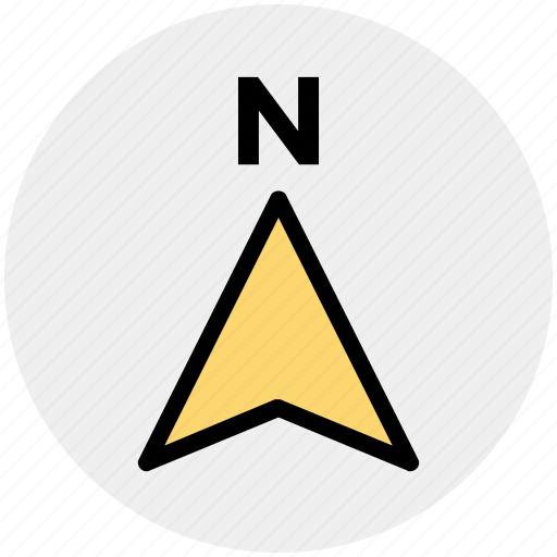 Arrow, compass, direction, gps, map, navigation, north icon - Download on Iconfinder