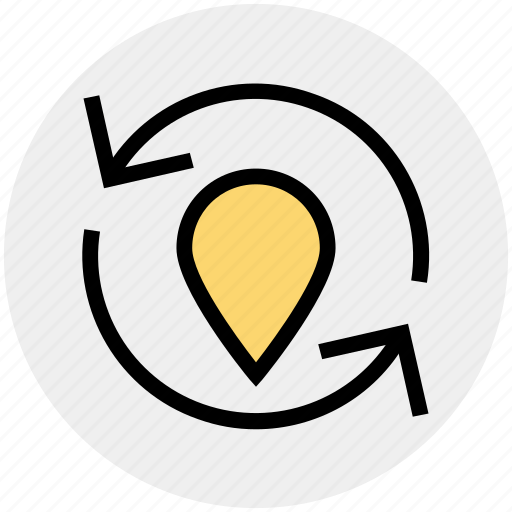 Arrows, gps, location, map, navigation, pin, pointer icon - Download on Iconfinder