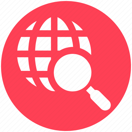 Earth, globe, magnifier, search, search engine, seo, world icon - Download on Iconfinder