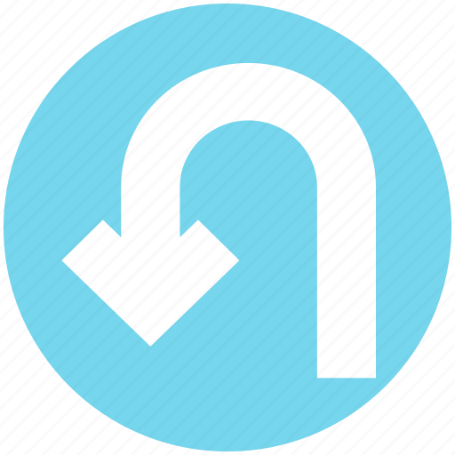 Arrow, direction, point, pointer, turn, u turn icon - Download on Iconfinder