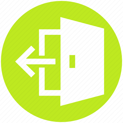 Arrow, departure, door, exit, log out, out, output icon - Download on Iconfinder