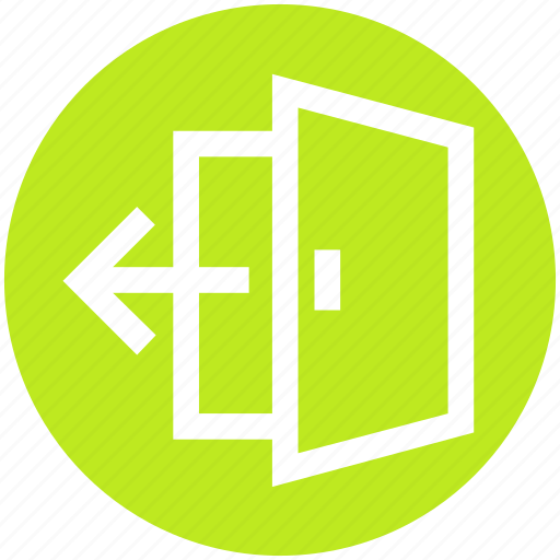 Arrow, departure, door, exit, log out, out, output icon - Download on Iconfinder