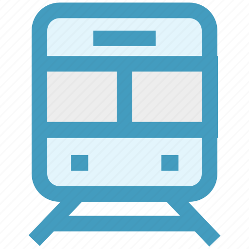 Rail, rail transport, railroad, railway, train, transport, vehicle icon - Download on Iconfinder