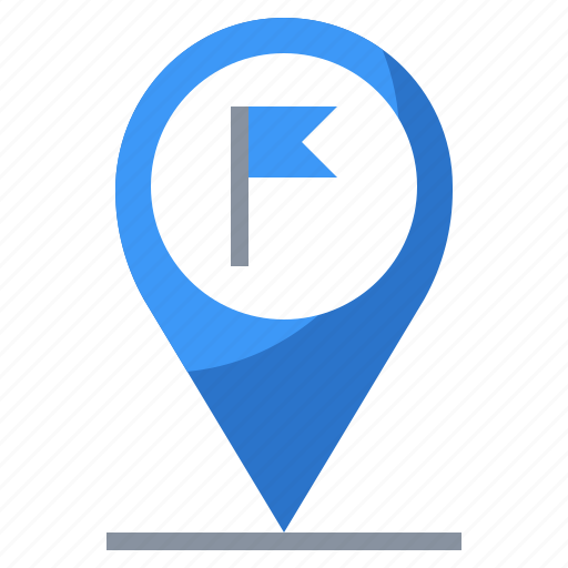Arrived, destination, highway, location, map, road, transport icon - Download on Iconfinder