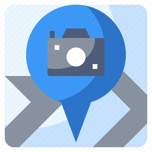Camera, highway, map, path, point, road, transport icon - Download on Iconfinder