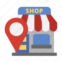 location, map, pin, pointer, shopping, shop, navigation