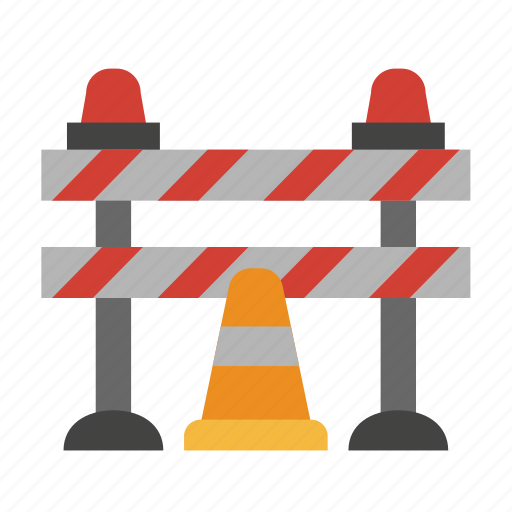 Barrier, road, traffic, block, sign, construction, cone icon - Download on Iconfinder