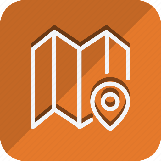 Location, map, marker, navigation, pin, position, fold map icon - Download on Iconfinder