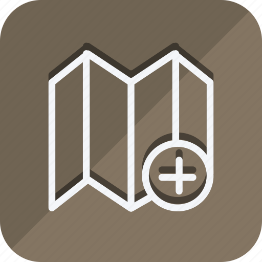 Location, map, marker, navigation, position, add, fold map icon - Download on Iconfinder