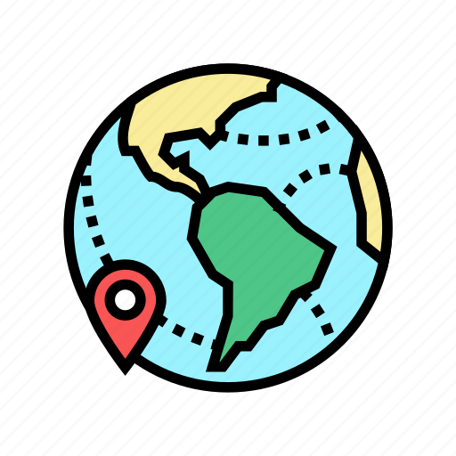 Earth, location, point, satellite, direction, distance icon - Download on Iconfinder