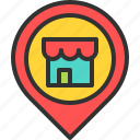 location, map, pin, place, shop, store