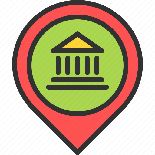 Bank, deposit, location, map, money, pin, place icon - Download on Iconfinder