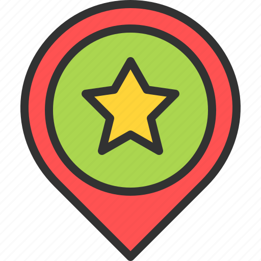Favorite, like, location, map, pin, star icon - Download on Iconfinder