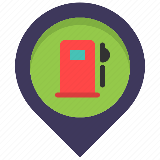 Fuel, gas, gasoline, location, map, pin, station icon - Download on Iconfinder