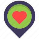 favorite, health, heart, like, location, map, pin