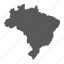 map, brazil, country, geograpgy, travel, contour, silhouette 