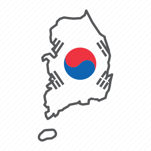Map, south, korea, country, geograpgy, travel, flag icon - Download on Iconfinder